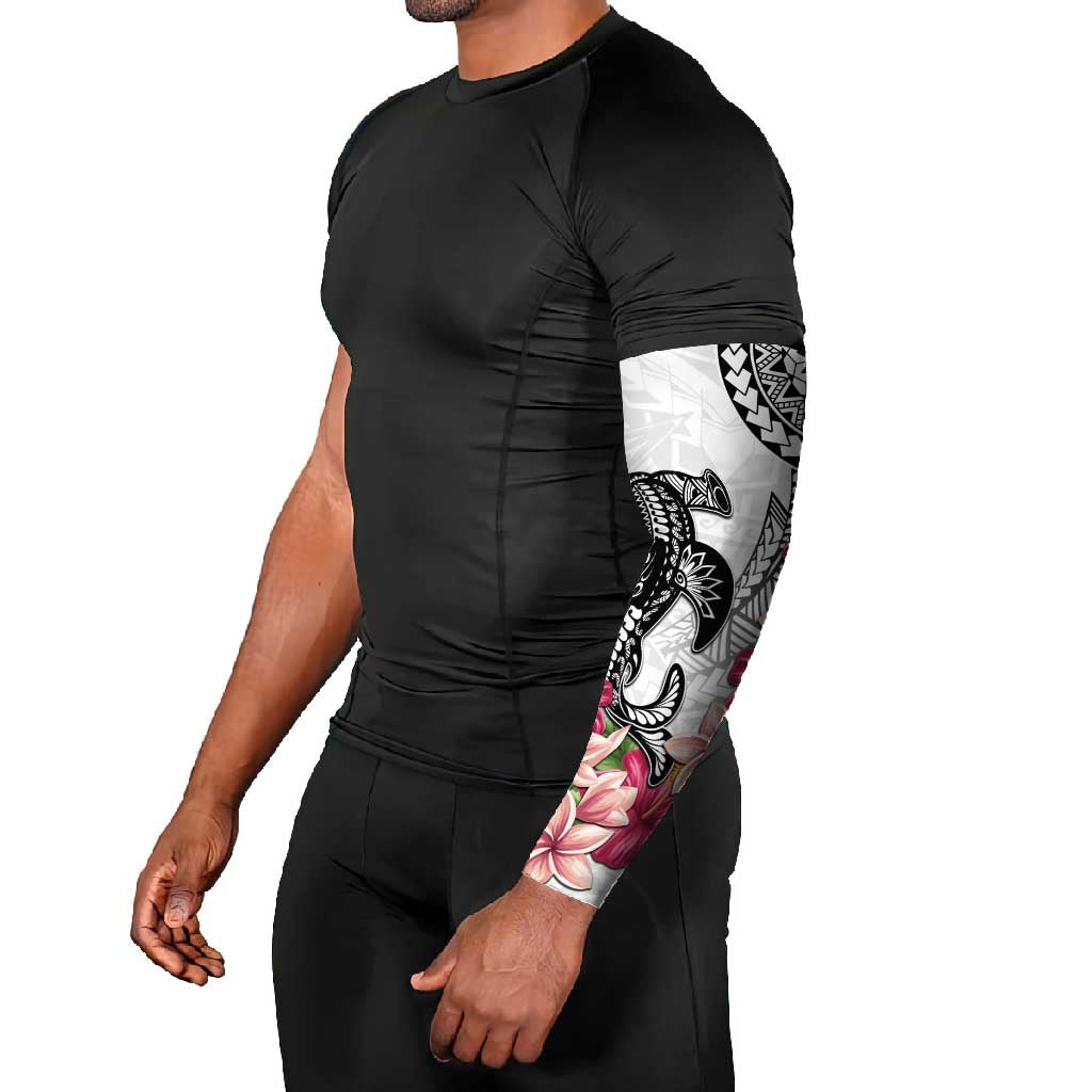 White Polynesian Hammerhead Shark Tribal Pattern Arm Sleeves LT05 - Polynesian Pride
