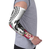 White Polynesian Hammerhead Shark Tribal Pattern Arm Sleeves LT05 - Polynesian Pride