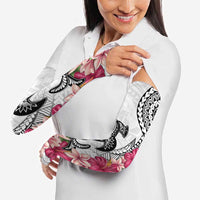 White Polynesian Hammerhead Shark Tribal Pattern Arm Sleeves LT05 - Polynesian Pride