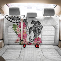 White Polynesian Hammerhead Shark Tribal Pattern Back Car Seat Cover