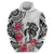 White Polynesian Hammerhead Shark Tribal Pattern Hoodie