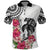 White Polynesian Hammerhead Shark Tribal Pattern Polo Shirt