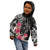 Black Polynesian Hammerhead Shark Tribal Pattern Kid Hoodie