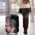 Black Polynesian Hammerhead Shark Tribal Pattern Luggage Cover