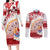 French Polynesia Internal Autonomy Day Couples Matching Long Sleeve Bodycon Dress and Long Sleeve Button Shirt Tropical Hibiscus And Turtle Pattern