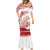 French Polynesia Internal Autonomy Day Mermaid Dress Tropical Hibiscus And Turtle Pattern