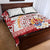 French Polynesia Internal Autonomy Day Quilt Bed Set Tropical Hibiscus And Turtle Pattern