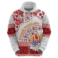 French Polynesia Internal Autonomy Day Zip Hoodie Tropical Hibiscus And Turtle Pattern LT05 - Polynesian Pride