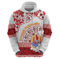 French Polynesia Internal Autonomy Day Zip Hoodie Tropical Hibiscus And Turtle Pattern LT05 - Polynesian Pride