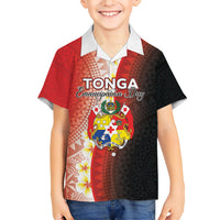 Personalised Tonga Emancipation Day Hawaiian Shirt Tongan Ngatu Pattern With Plumeria LT05 - Polynesian Pride