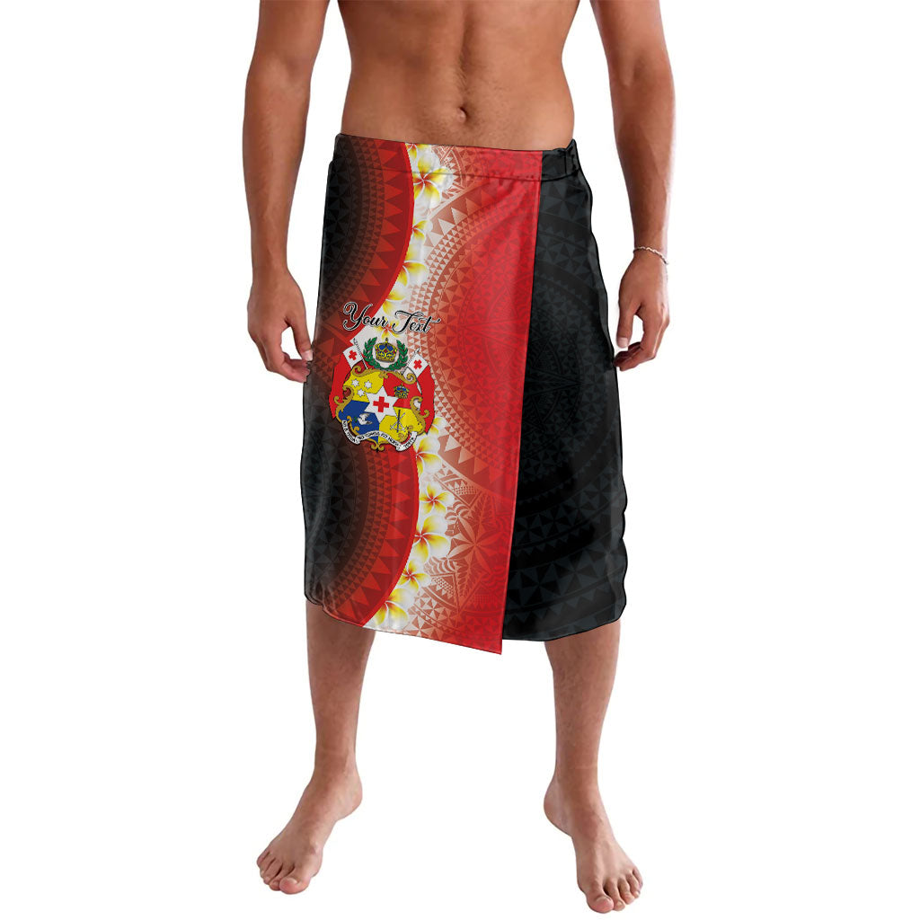 Personalised Tonga Emancipation Day Lavalava Tongan Ngatu Pattern With Plumeria