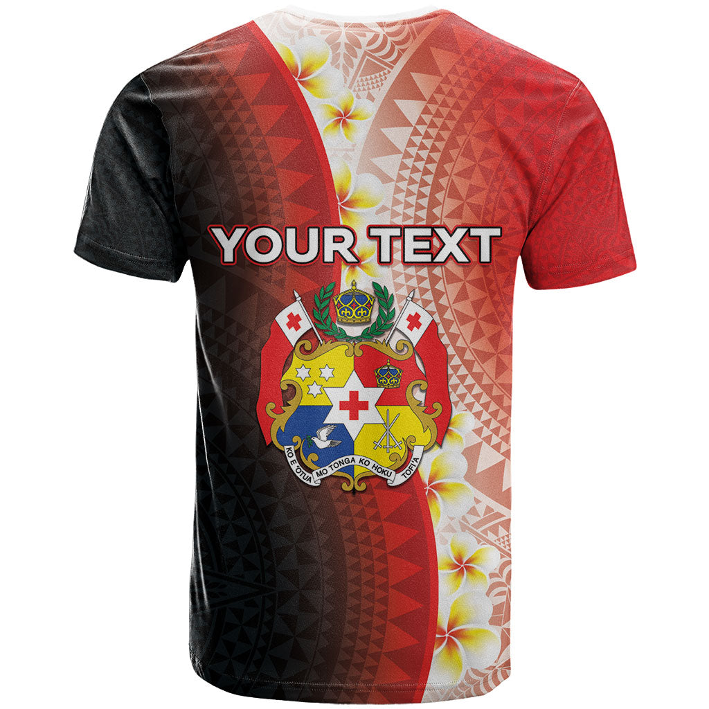 Personalised Tonga Emancipation Day T Shirt Tongan Ngatu Pattern With Plumeria LT05 - Polynesian Pride