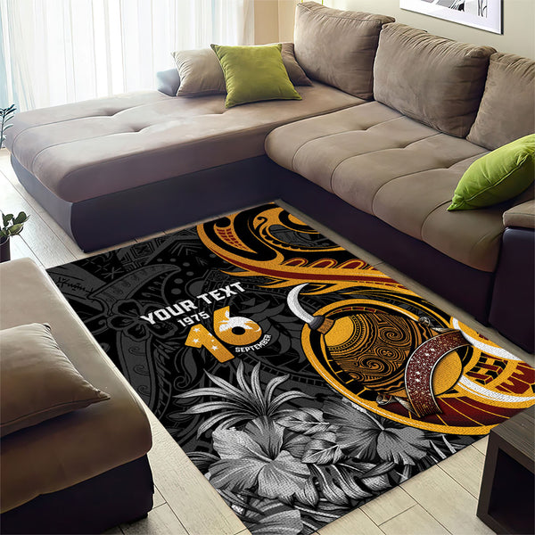 Personalised Papua New Guinea Area Rug Happy 50th Independence ...