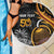 Personalised Papua New Guinea Beach Blanket Happy 50th Independence Anniversary - Polynesian Pride