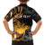 Personalised Papua New Guinea Family Matching Off Shoulder Short Dress and Hawaiian Shirt Happy 50th Independence Anniversary - Polynesian Pride