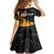 Personalised Papua New Guinea Family Matching Off Shoulder Short Dress and Hawaiian Shirt Happy 50th Independence Anniversary - Polynesian Pride