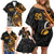 Personalised Papua New Guinea Family Matching Off Shoulder Short Dress and Hawaiian Shirt Happy 50th Independence Anniversary - Polynesian Pride