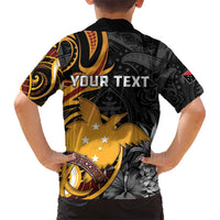 Personalised Papua New Guinea Kid Hawaiian Shirt Happy 50th Independence Anniversary - Polynesian Pride