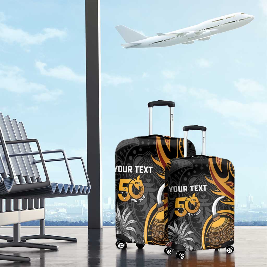 Personalised Papua New Guinea Luggage Cover Happy 50th Independence Anniversary - Polynesian Pride