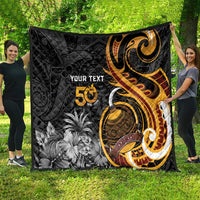 Personalised Papua New Guinea Quilt Happy 50th Independence Anniversary - Polynesian Pride