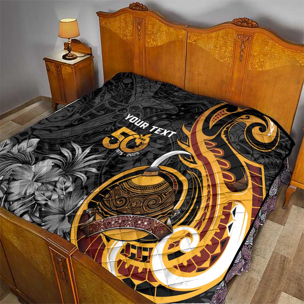 Personalised Papua New Guinea Quilt Happy 50th Independence Anniversary - Polynesian Pride