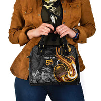Personalised Papua New Guinea Shoulder Handbag Happy 50th Independence Anniversary - Polynesian Pride