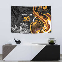 Personalised Papua New Guinea Tapestry Happy 50th Independence Anniversary - Polynesian Pride