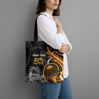 Personalised Papua New Guinea Tote Bag Happy 50th Independence Anniversary LT05 - Polynesian Pride