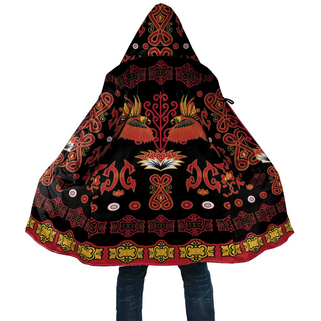 Papua Batik Motif Cloak Papua Spirit Black Version - Polynesian Pride