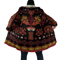 Papua Batik Motif Cloak Papua Spirit Black Version - Polynesian Pride