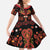 Papua Batik Motif Family Matching Summer Maxi Dress and Hawaiian Shirt Papua Spirit Black Version - Polynesian Pride