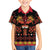 Papua Batik Motif Family Matching Summer Maxi Dress and Hawaiian Shirt Papua Spirit Black Version - Polynesian Pride
