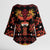 Papua Batik Motif Kimono Sleeve Blouse Papua Spirit Black Version - Polynesian Pride