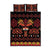 Papua Batik Motif Quilt Bed Set Papua Spirit Black Version - Polynesian Pride