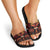 Papua Batik Motif Slide Sandals Papua Spirit Black Version - Polynesian Pride