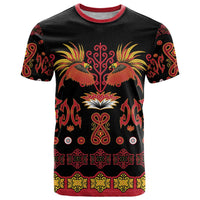 Papua Batik Motif T Shirt Papua Spirit Black Version - Polynesian Pride