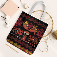 Papua Batik Motif Tote Bag Papua Spirit Black Version - Polynesian Pride