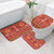 Papua Batik Motif Bathroom Set Papua Spirit Red Version - Polynesian Pride