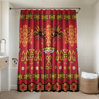 Papua Batik Motif Bathroom Set Papua Spirit Red Version - Polynesian Pride