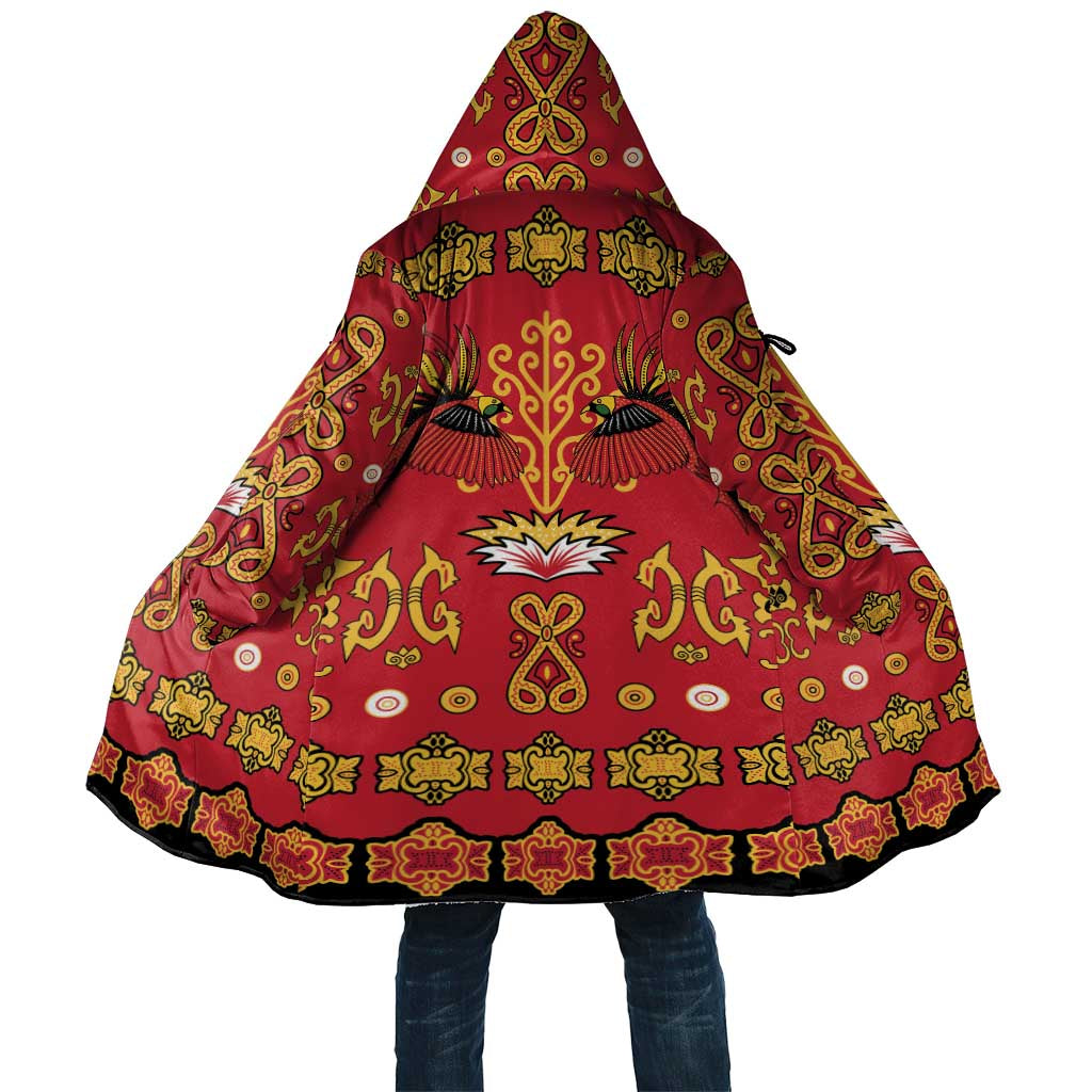 Papua Batik Motif Cloak Papua Spirit Red Version - Polynesian Pride