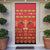 Papua Batik Motif Door Cover Papua Spirit Red Version - Polynesian Pride