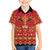 Papua Batik Motif Family Matching Summer Maxi Dress and Hawaiian Shirt Papua Spirit Red Version - Polynesian Pride