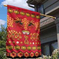 Papua Batik Motif Garden Flag Papua Spirit Red Version - Polynesian Pride