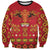 Papua Batik Motif Sweatshirt Papua Spirit Red Version - Polynesian Pride