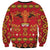 Papua Batik Motif Sweatshirt Papua Spirit Red Version - Polynesian Pride
