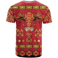 Papua Batik Motif T Shirt Papua Spirit Red Version - Polynesian Pride