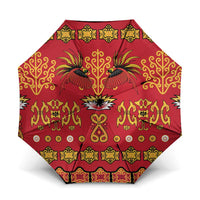 Papua Batik Motif Umbrella Papua Spirit Red Version - Polynesian Pride