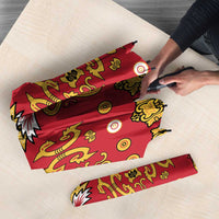 Papua Batik Motif Umbrella Papua Spirit Red Version - Polynesian Pride