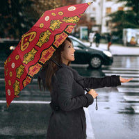 Papua Batik Motif Umbrella Papua Spirit Red Version - Polynesian Pride
