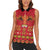 Papua Batik Motif Women Sleeveless Polo Shirt Papua Spirit Red Version - Polynesian Pride